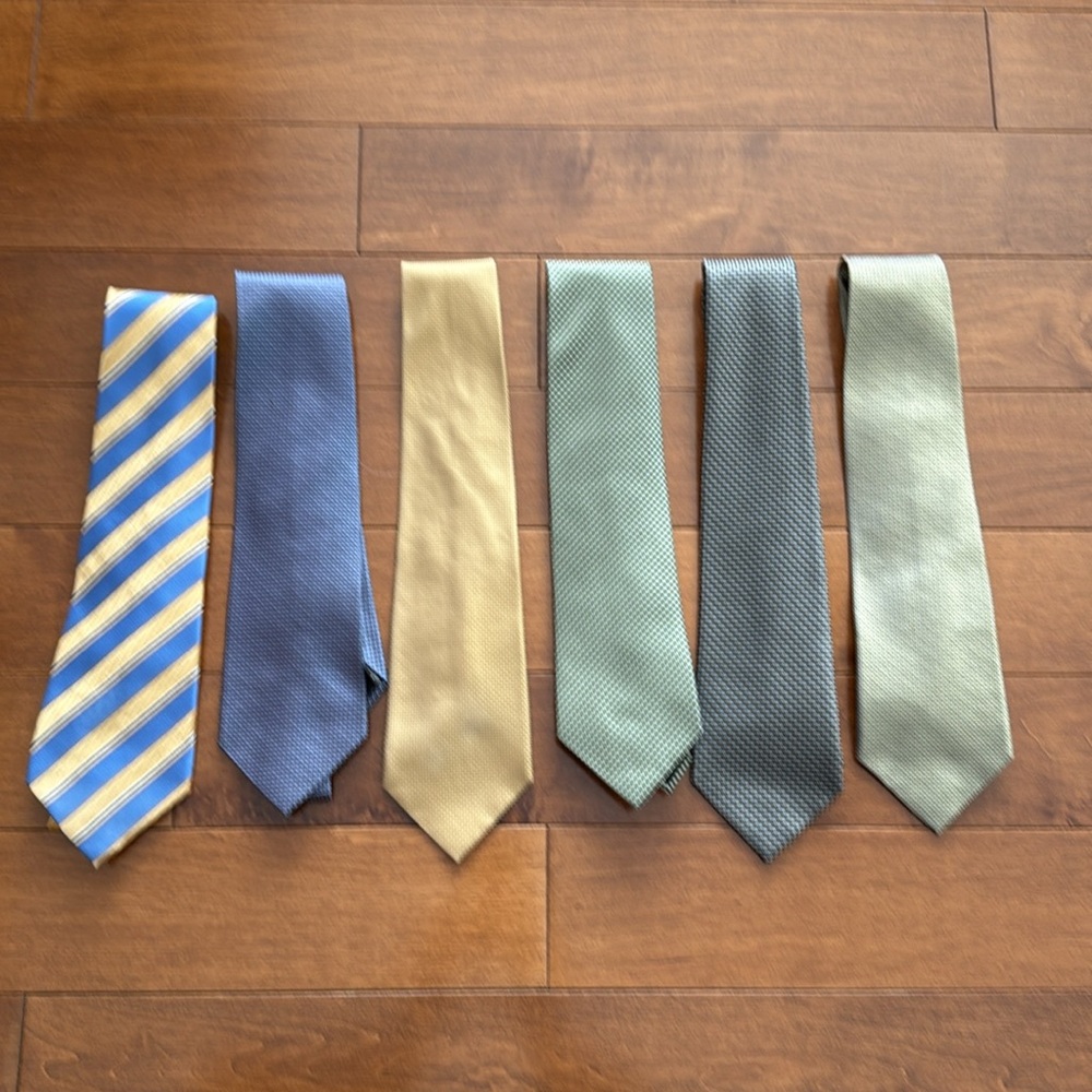 Bundle of 6 Geoffrey Beene ties.